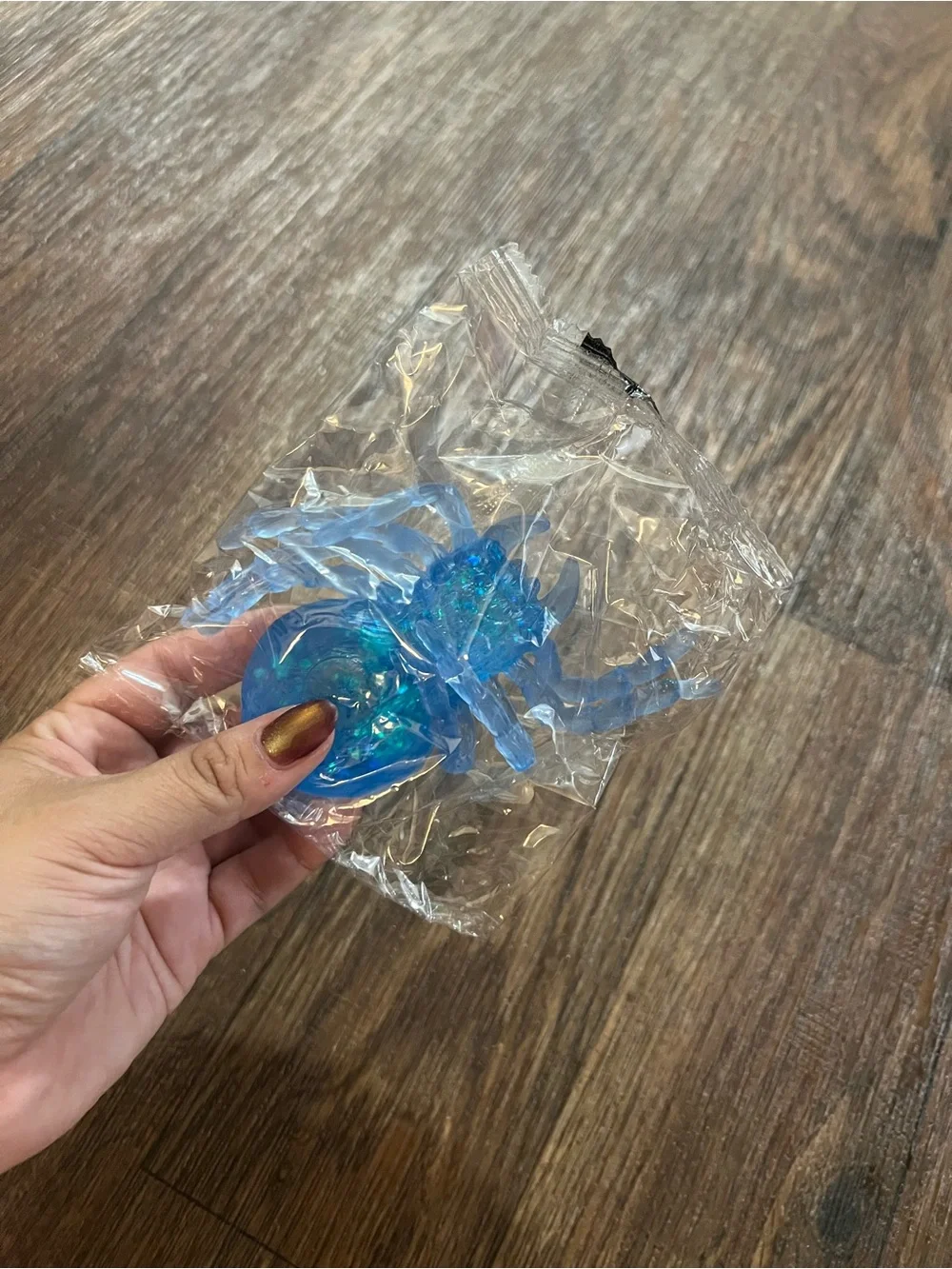 Blue Glitter Spider Sensory Squishy 🕷️💙✨